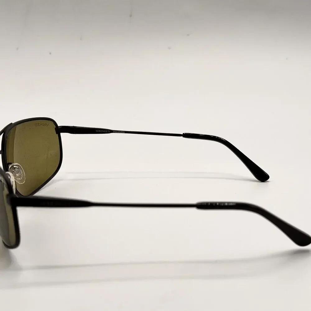 Serengeti DANTE 2.0 Sunglasses Matte Black Frame Mineral POLARIZED Lens NEW